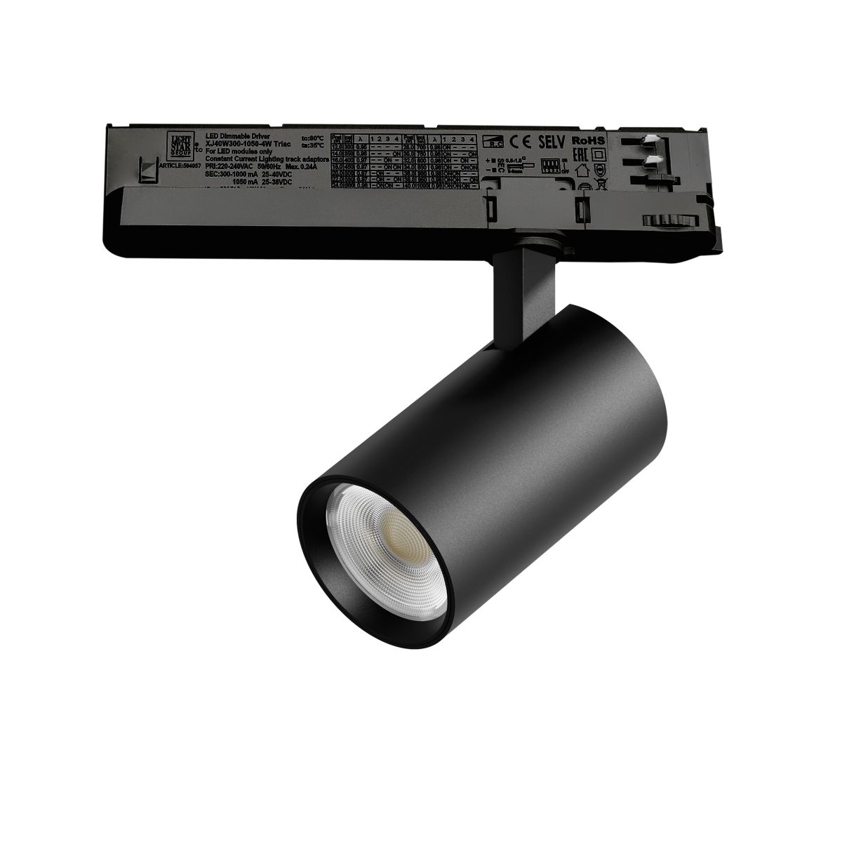 Трековый трехфазный светильник Quattro LED с управлением TRIAC Lightstar Alta Base A5137TRIAC