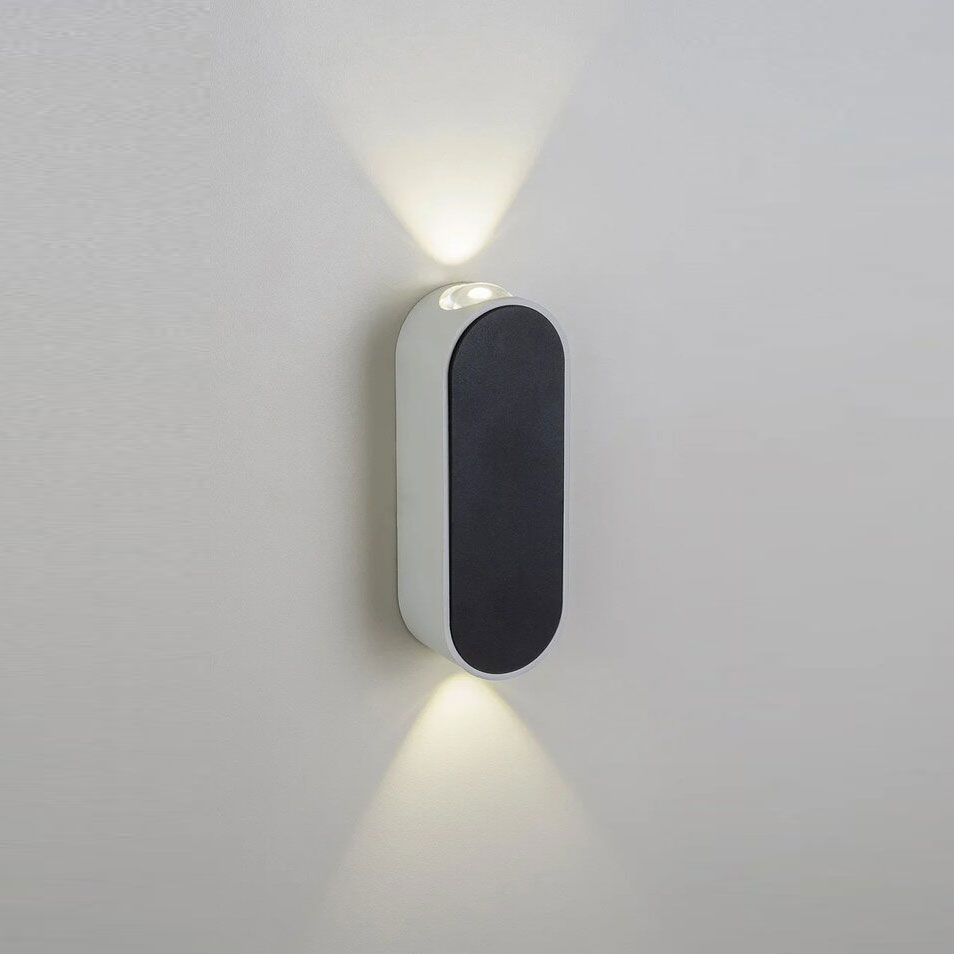 Уличный настенный светильник AM Group AM308-2X3 W WH+BK 4000K