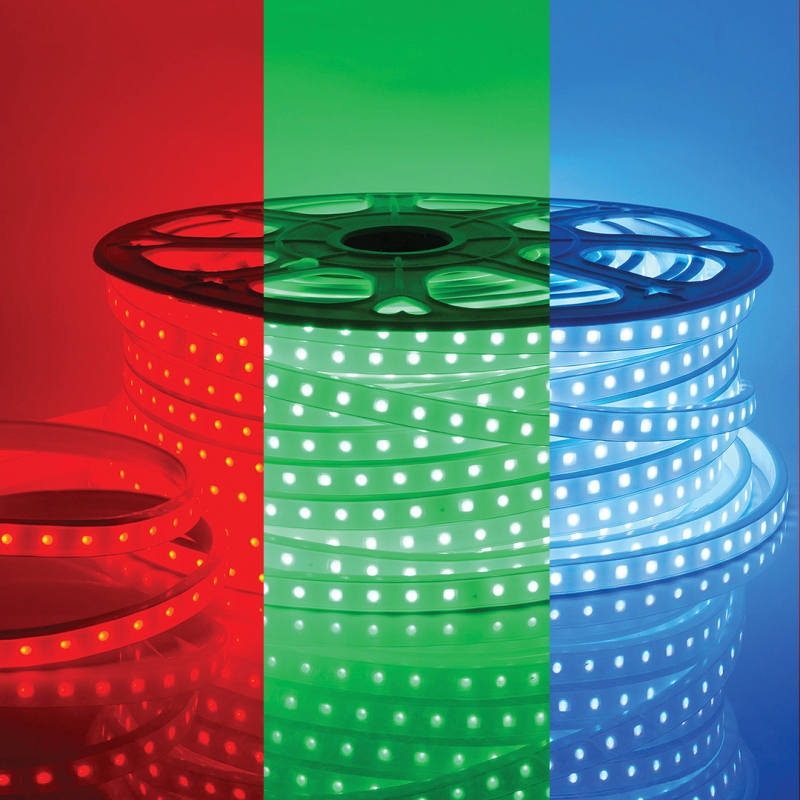 Светодиодная лента Apeyron 220В СТ 10Вт/м smd5050 60д/м IP65 50м RGB 10-64 Светодиодная лента Apeyron 220В СТ 10Вт/м smd5050 60д/м IP65 50м RGB 10-64