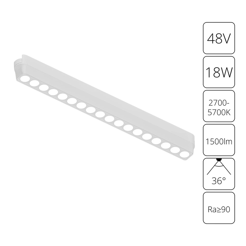 Трековый магнитный светильник Arte Lamp Rapid A2969PL-1WH Трековый магнитный светильник Arte Lamp Rapid A2969PL-1WH