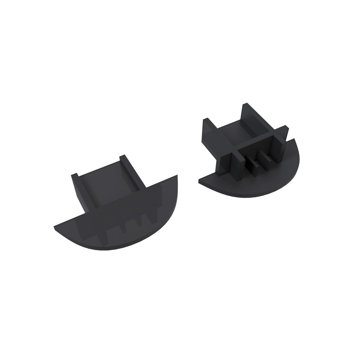 Комплект заглушек для алюминиевого профиля профилю 08-02/06-Ч 10 шт Apeyron 3-08-02/06-Ч