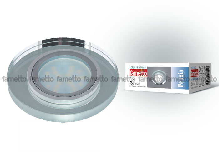 Встраиваемый светильник Fametto Peonia DLS-P106 GU5.3 CHROME/SILVER Встраиваемый светильник Fametto Peonia DLS-P106 GU5.3 CHROME/SILVER