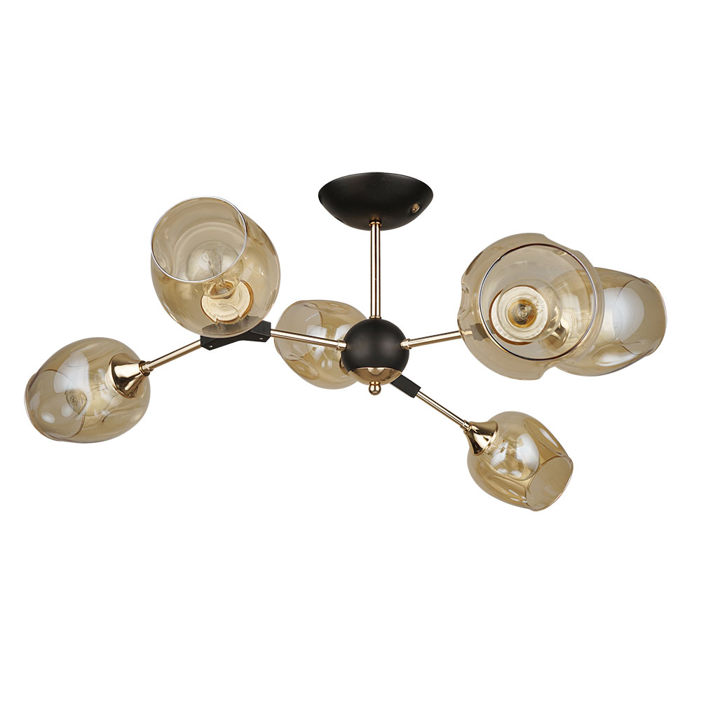 Люстра на штанге Arte Lamp Seppia A4211PL-6BK Люстра на штанге Arte Lamp Seppia A4211PL-6BK