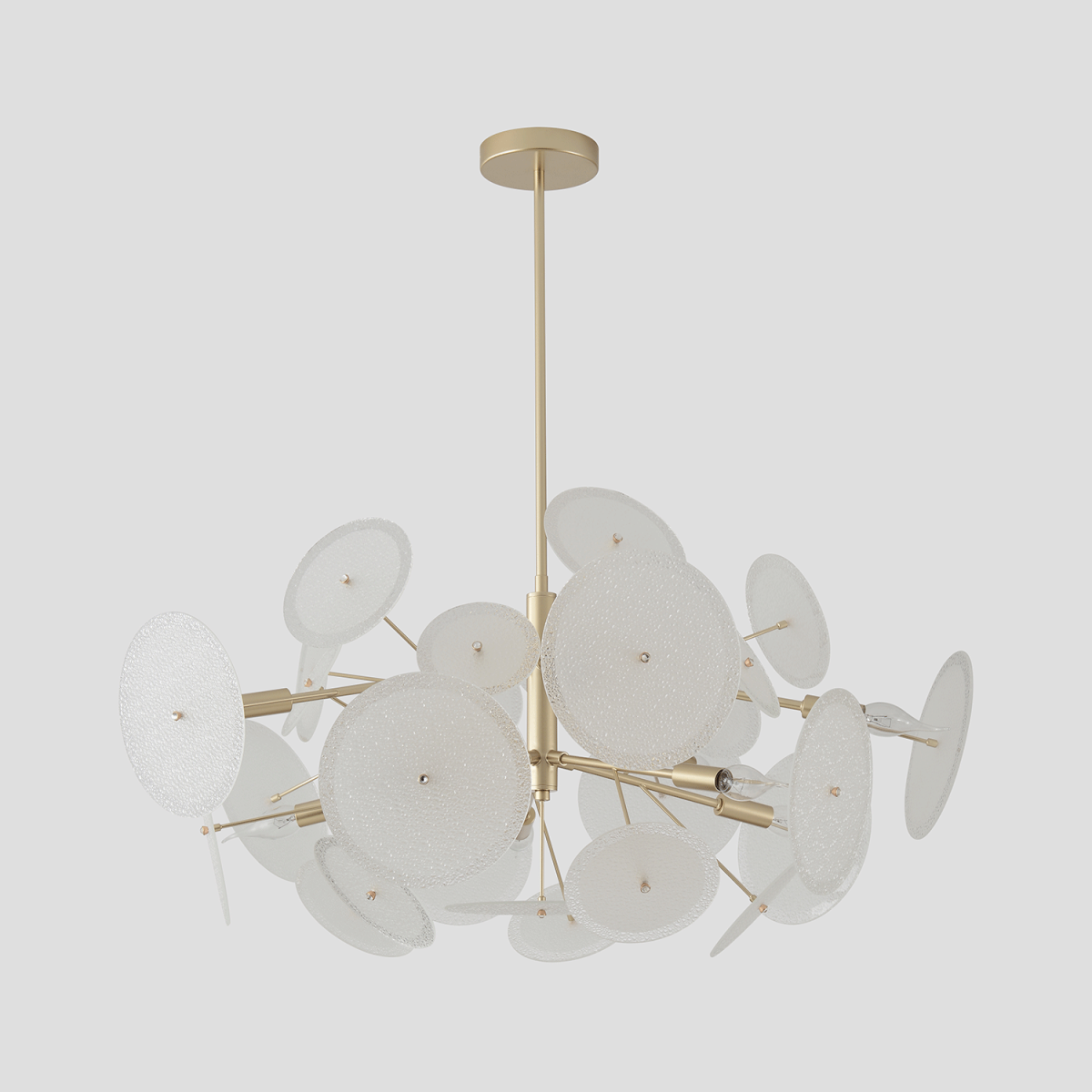 Люстра на штанге Crystal Lux DANDELION SP10 GOLD