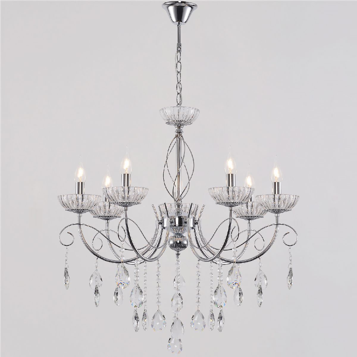 Подвесная люстра Reluce 04202-0.4-07 CR Подвесная люстра Reluce 04202-0.4-07 CR