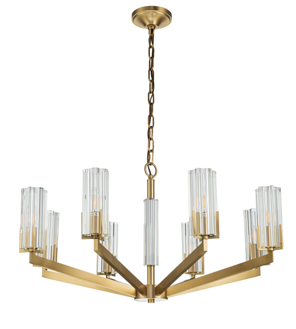 Подвесная люстра Belfast Malone 6035-8 BR CL Подвесная люстра Belfast Malone 6035-8 BR CL