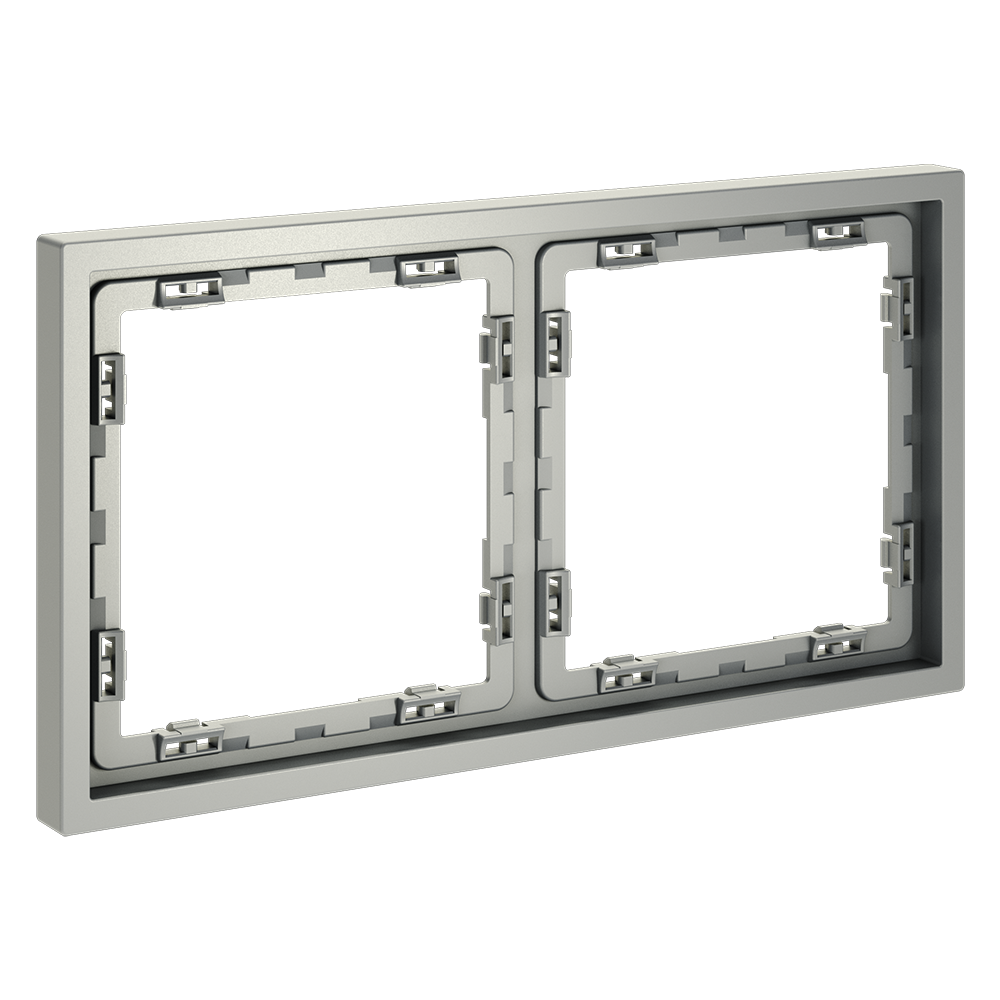 Рамка на 2 поста Voltum S70 VLS100205 (сталь)