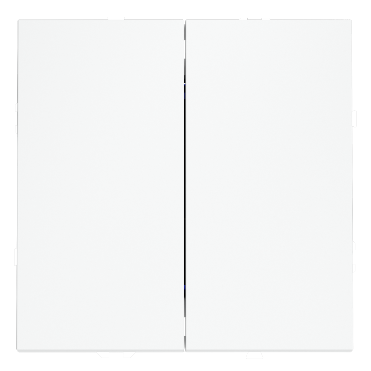 Перекрестный переключатель двухклавишный встраиваемый VOLTUM S70 VLS020502 (белый матовый)