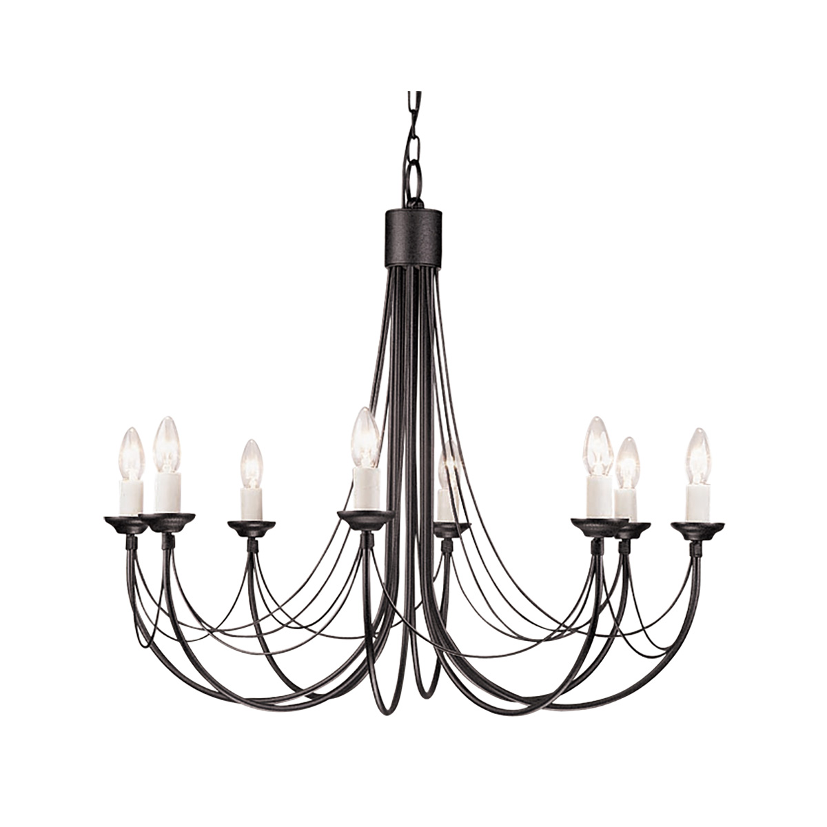 Подвесная люстра Elstead Lighting CB8-BLACK Подвесная люстра Elstead Lighting CB8-BLACK