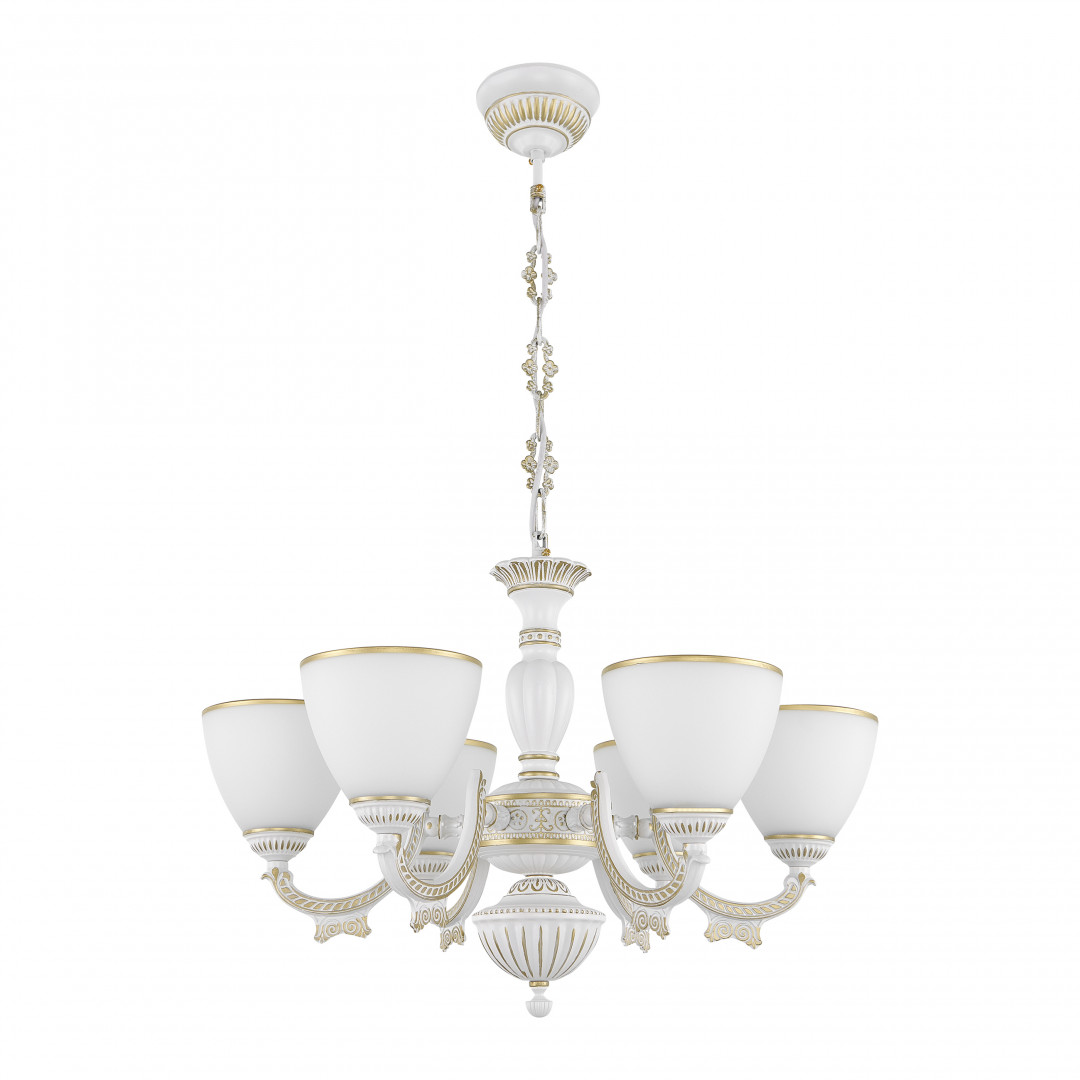 Подвесная люстра Arte Milano 342837/6 WT+G Подвесная люстра Arte Milano 342837/6 WT+G