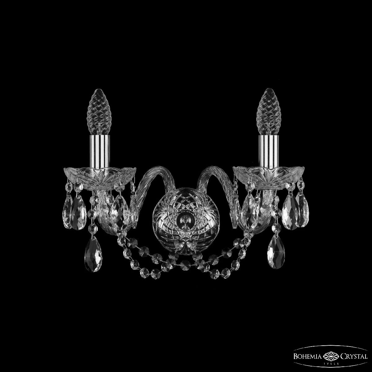Бра Bohemia Ivele Crystal 1402B/2/160 Ni Бра Bohemia Ivele Crystal 1402B/2/160 Ni