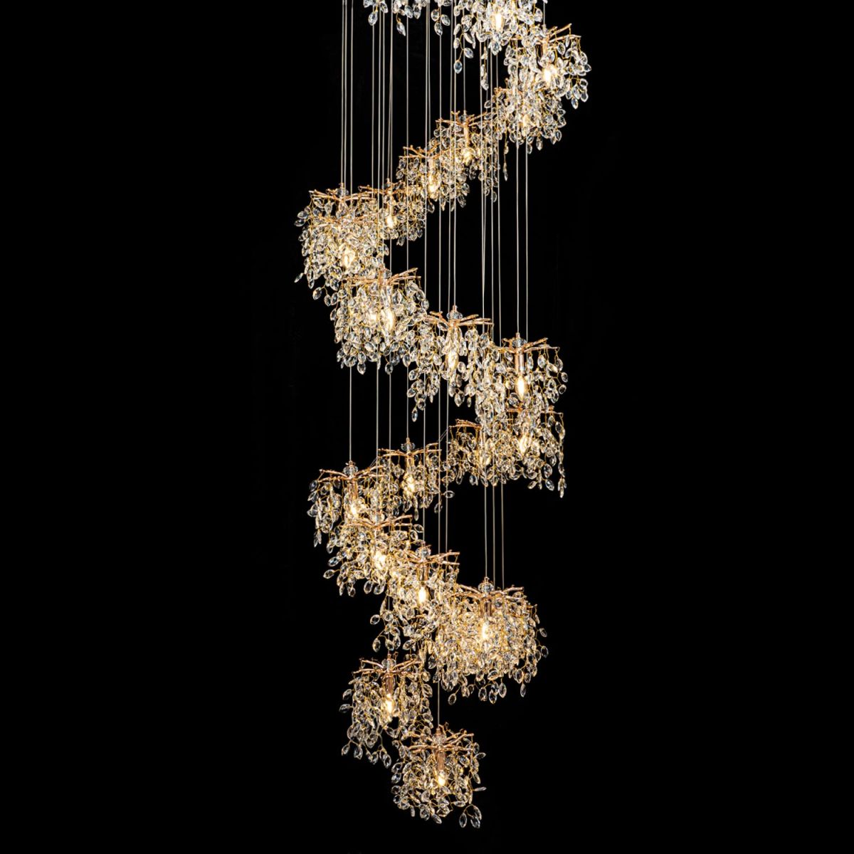 Каскадная люстра Modelux ML.6555.25 GD