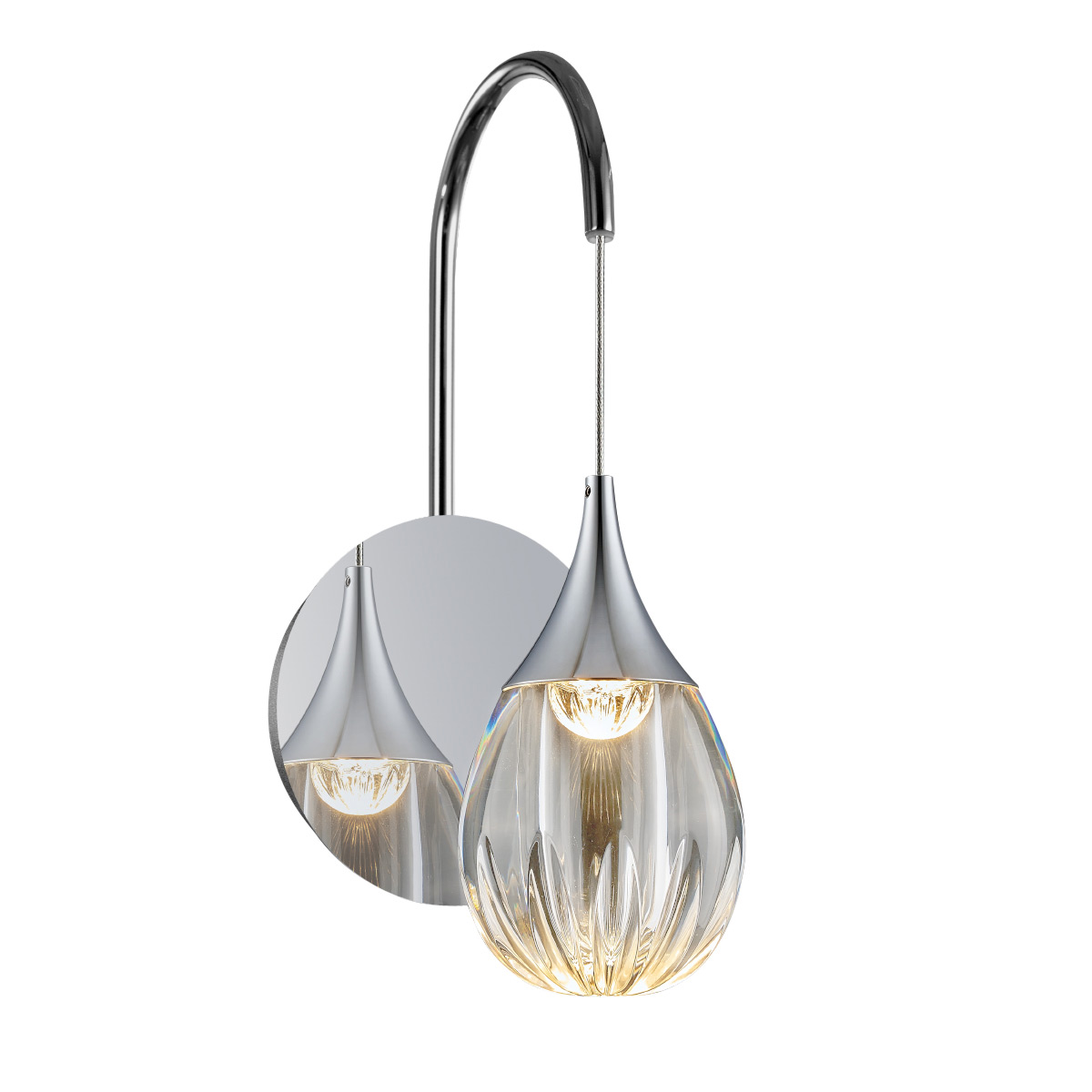 Бра Delight Collection Stilla MB24001004-1A chrome/clear Бра Delight Collection Stilla MB24001004-1A chrome/clear