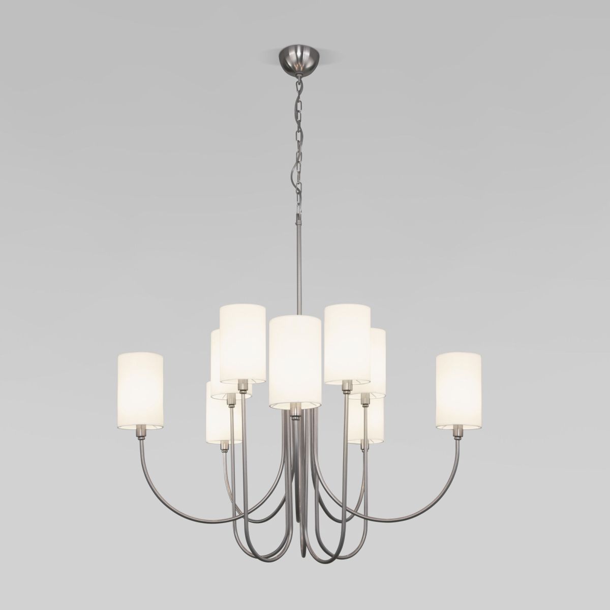 Подвесная люстра Eurosvet Abbey 60164/10 никель Smart a065750 Подвесная люстра Eurosvet Abbey 60164/10 никель Smart a065750