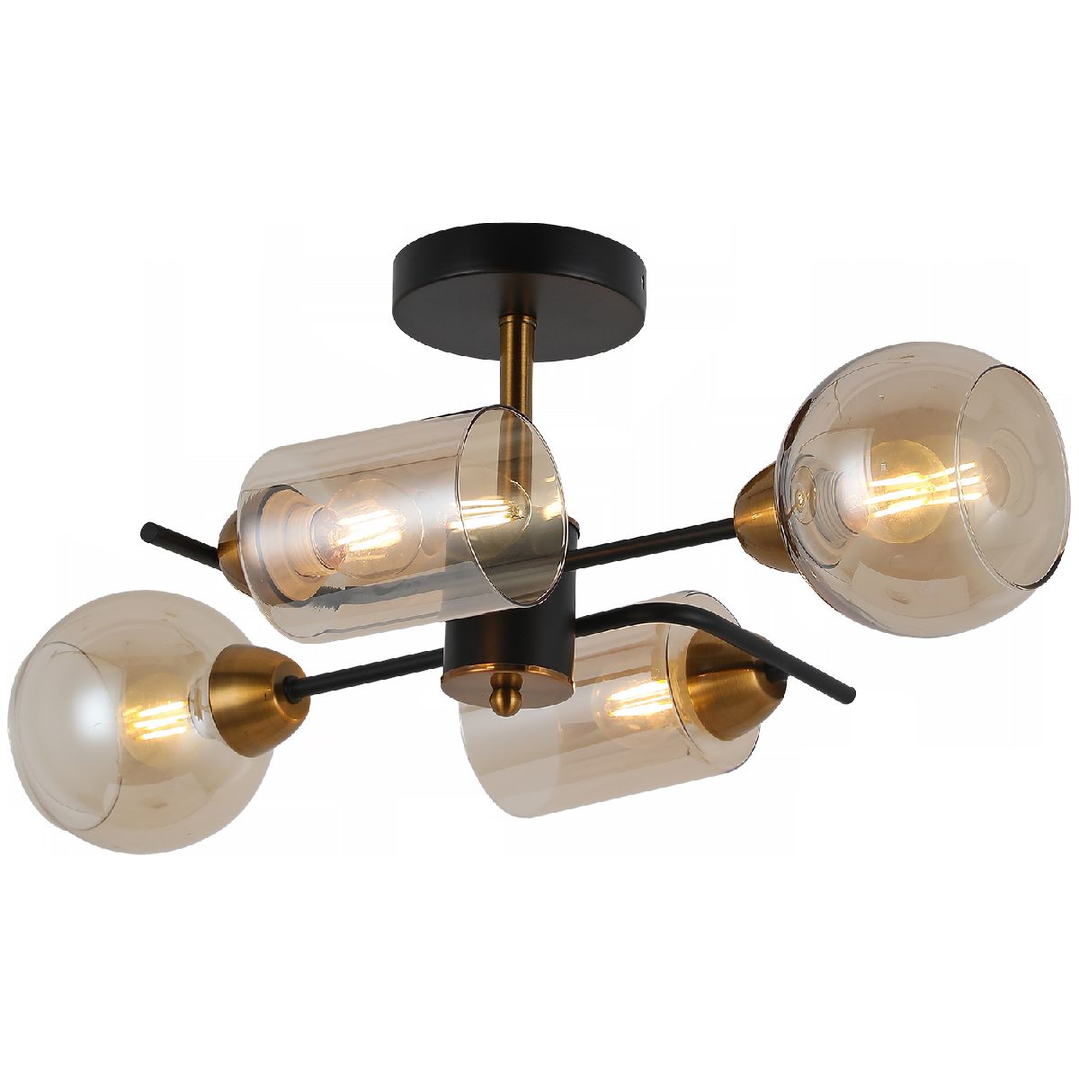 Люстра на штанге Illumico IL8243-4COU-79 BK BR Люстра на штанге Illumico IL8243-4COU-79 BK BR