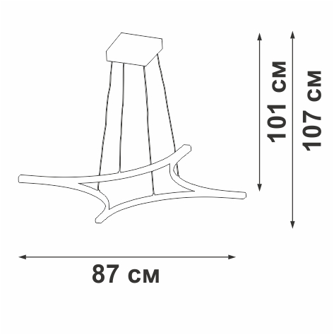 Подвесной светильник Vitaluce V2511DT-0/4S Подвесной светильник Vitaluce V2511DT-0/4S