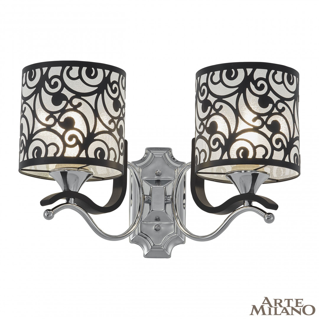 Бра Arte Milano Florentia-4957 304957/2W Bk/Ni Бра Arte Milano Florentia-4957 304957/2W Bk/Ni