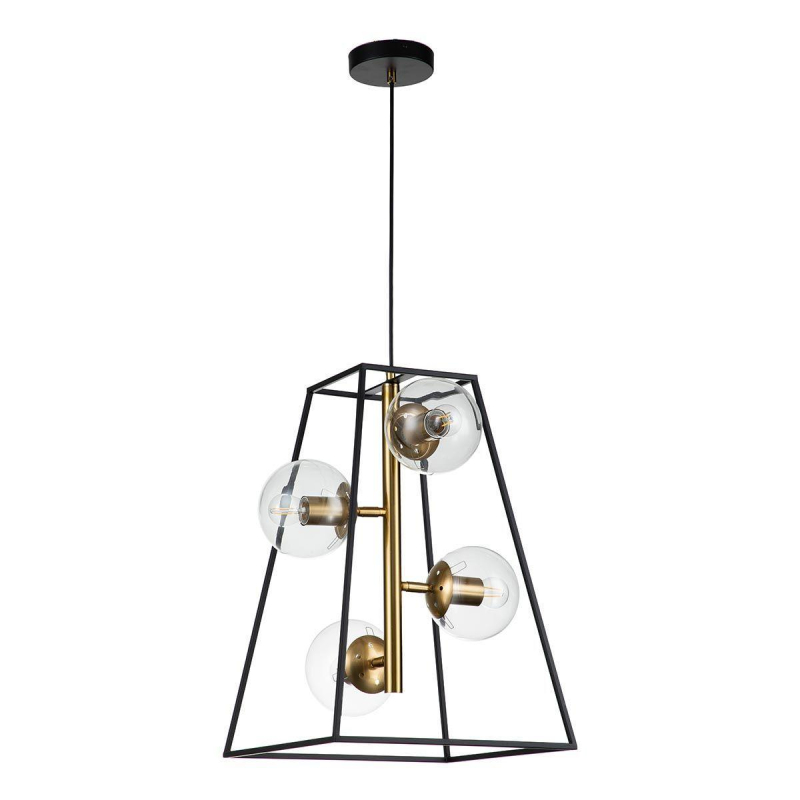 Подвесная люстра Indigo Faccetta 13005/A/4P Black V000106 Подвесная люстра Indigo Faccetta 13005/A/4P Black V000106