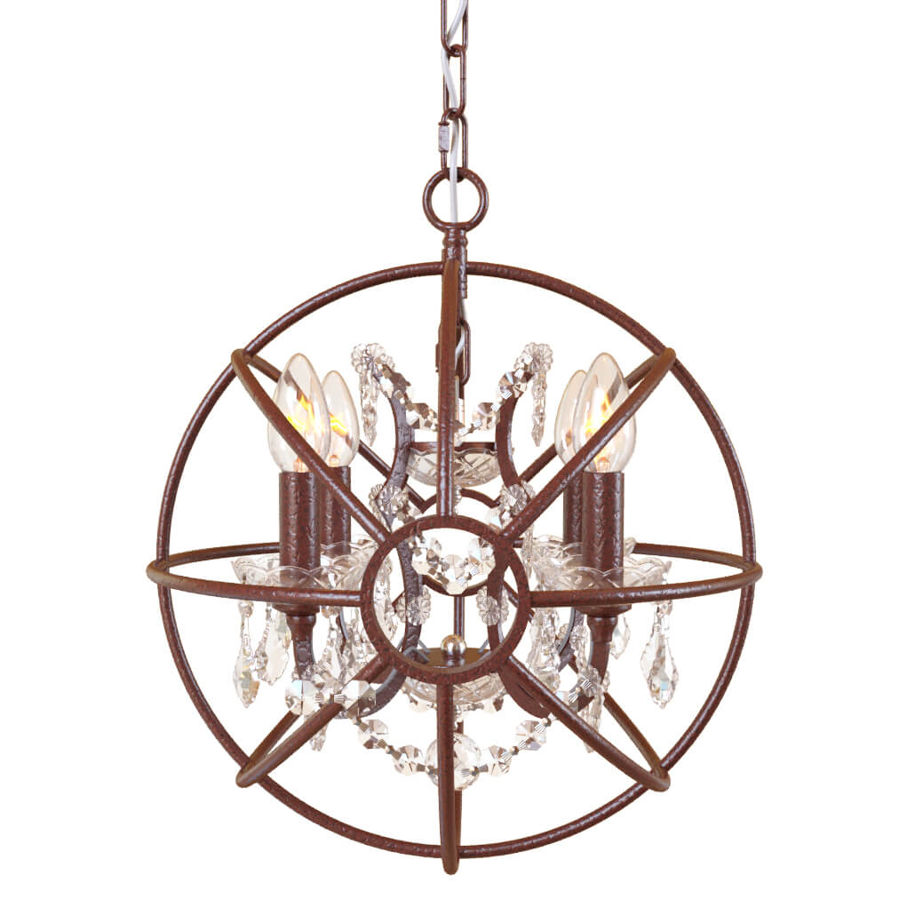 Подвесная люстра LOFT IT Foucaults orb crystal Loft1897/4