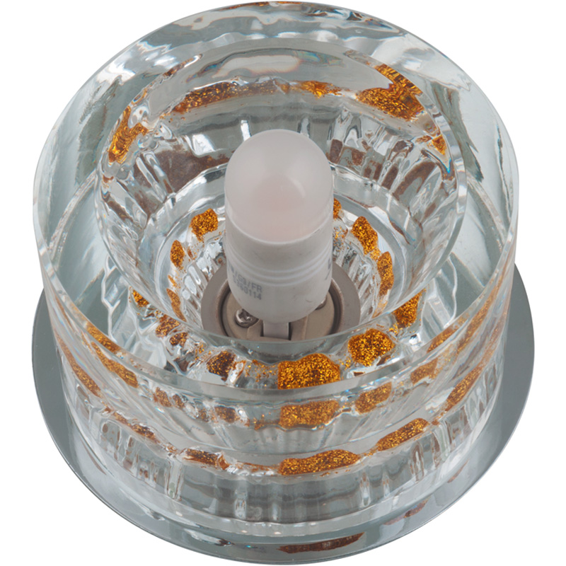 Встраиваемый светильник Fametto DLS-F119 G9 CHROME/CLEAR+GOLD 10751 Встраиваемый светильник Fametto DLS-F119 G9 CHROME/CLEAR+GOLD 10751