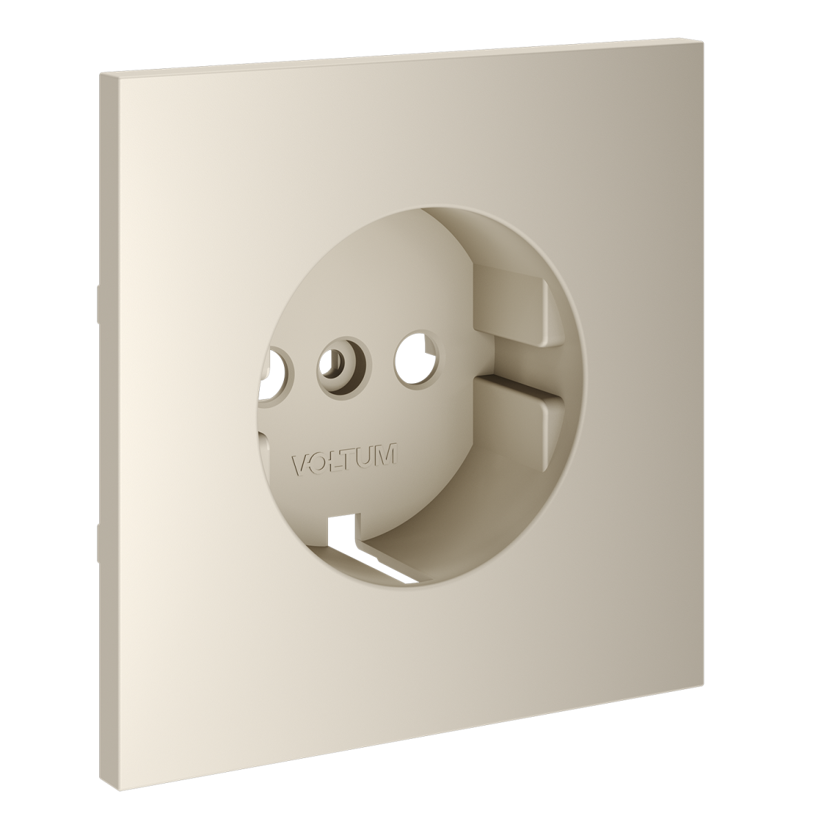 Накладка для розетки с заземлением Voltum S70 (кашемир) VLS000603