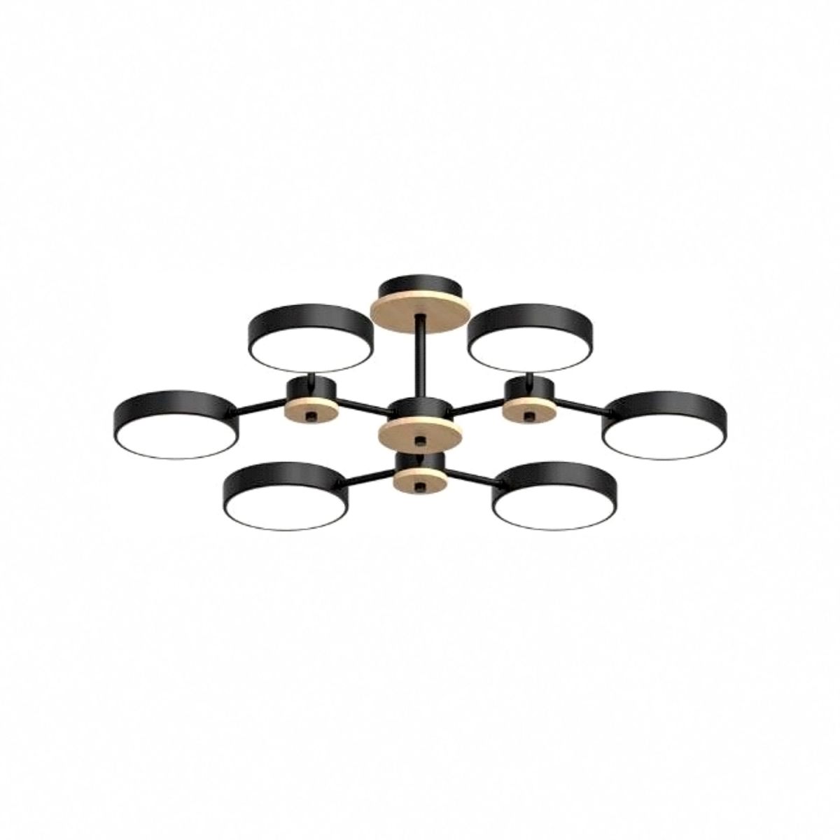Люстра на штанге LED4U L3216-730 BK Люстра на штанге LED4U L3216-730 BK