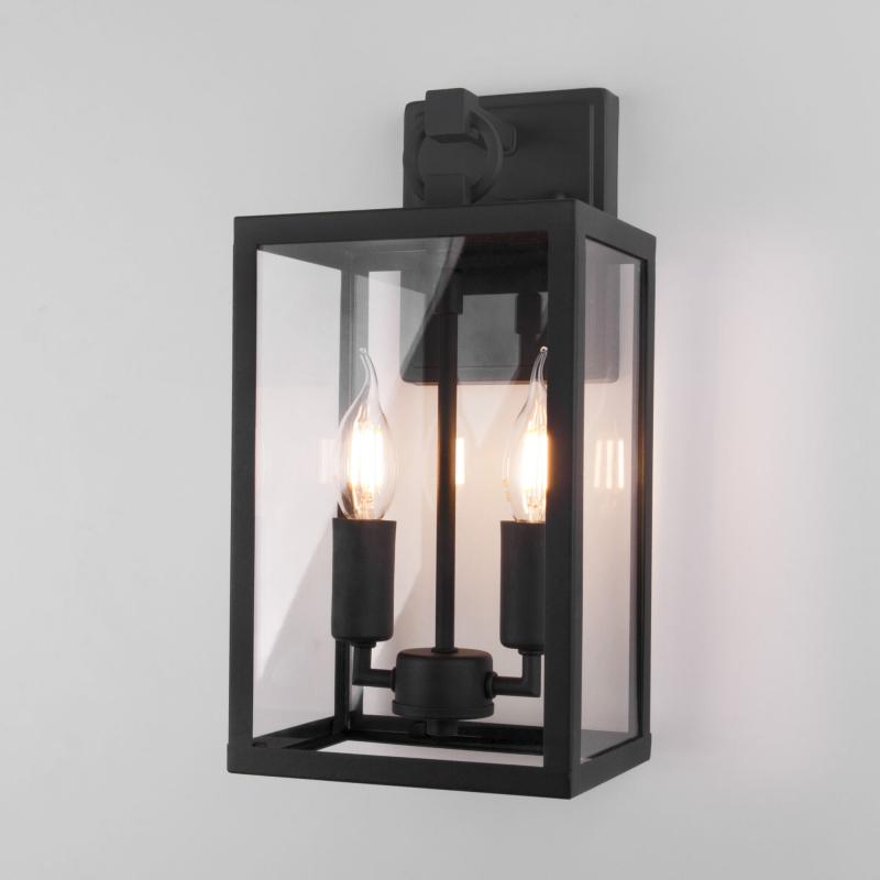 Уличный настенный светильник Elektrostandard Candle 35150/D черный 4690389182464 a058260 Уличный настенный светильник Elektrostandard Candle 35150/D черный 4690389182464 a058260