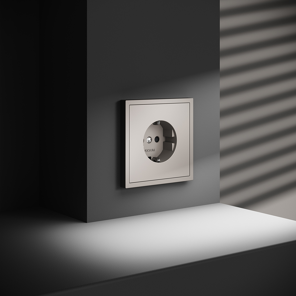 Розетка со шторками Voltum S70 VLS040203 (кашемир)