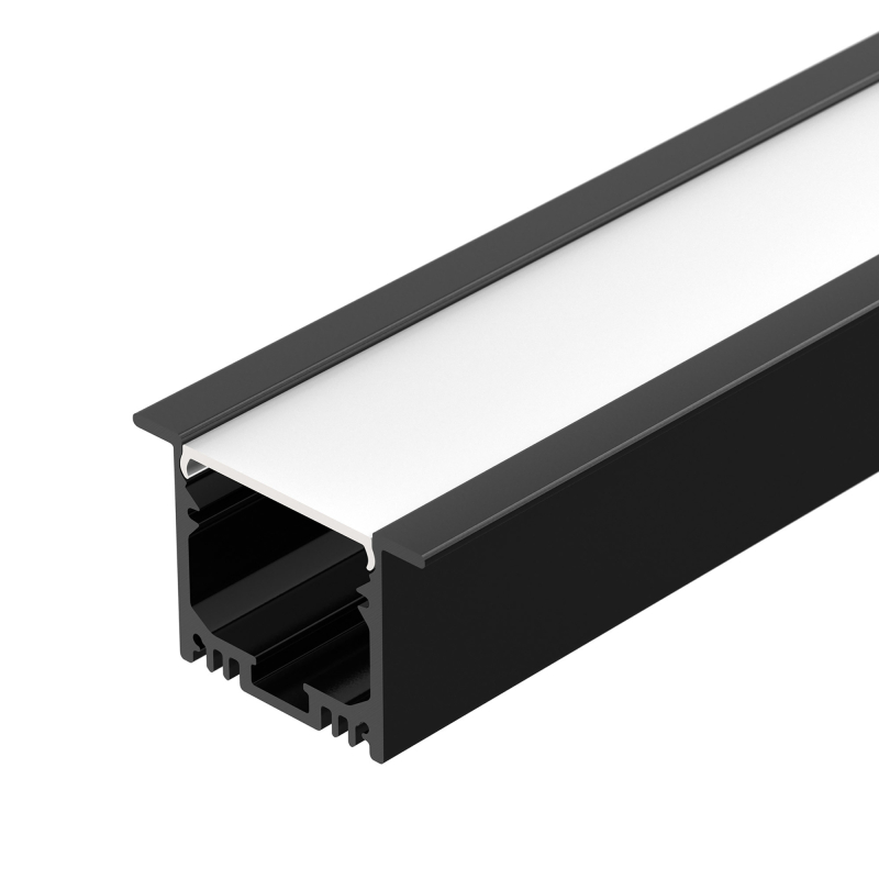 Алюминиевый профиль Arlight SL-Linia49M-F-2000 Black 036513 Алюминиевый профиль Arlight SL-Linia49M-F-2000 Black 036513