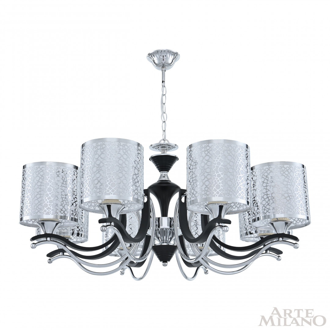 Подвесная люстра Arte Milano Florentia-6787 306787/8 Bk/Ni