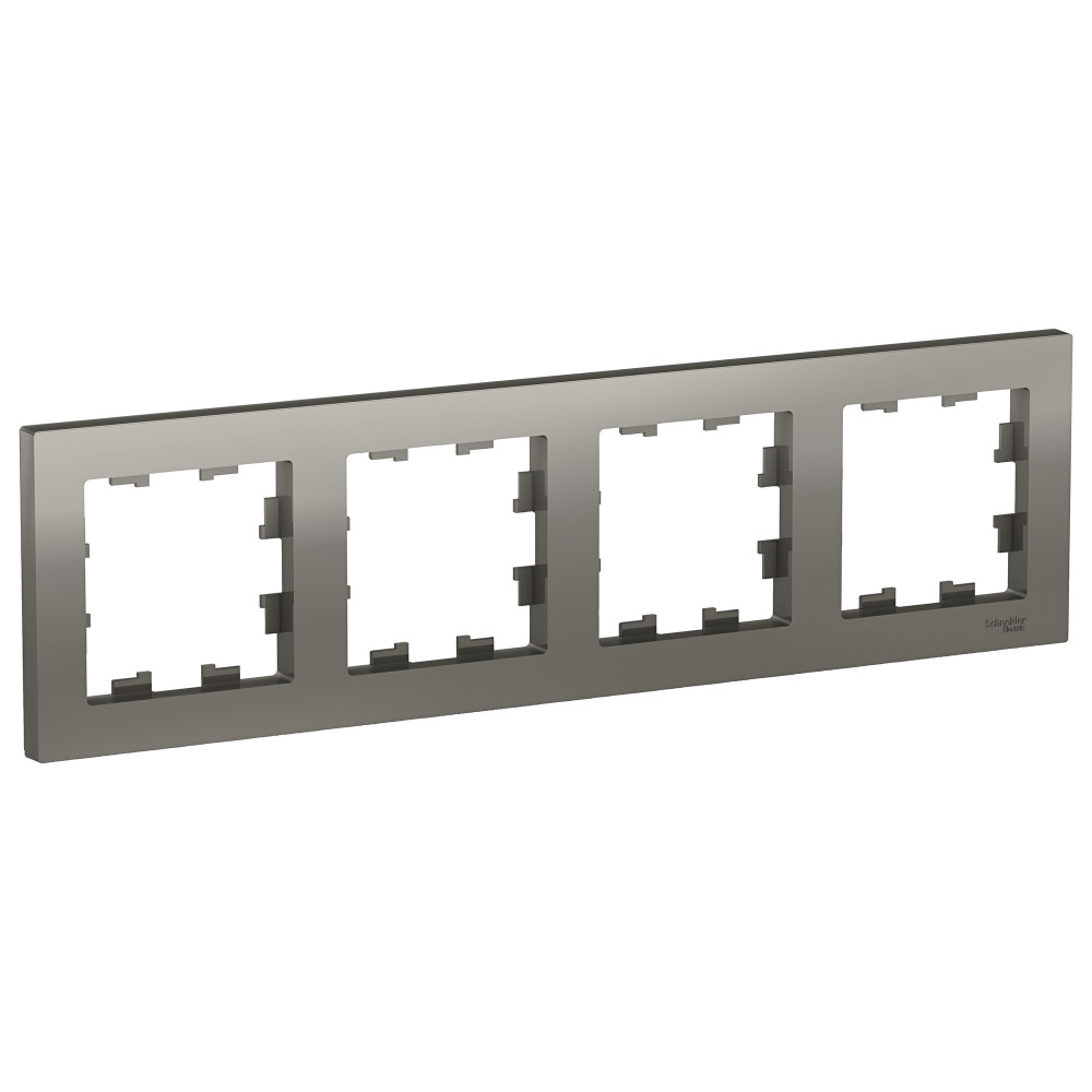 Рамка 4-ая, универсальная Systeme Electric AtlasDesign Сталь ATN000904