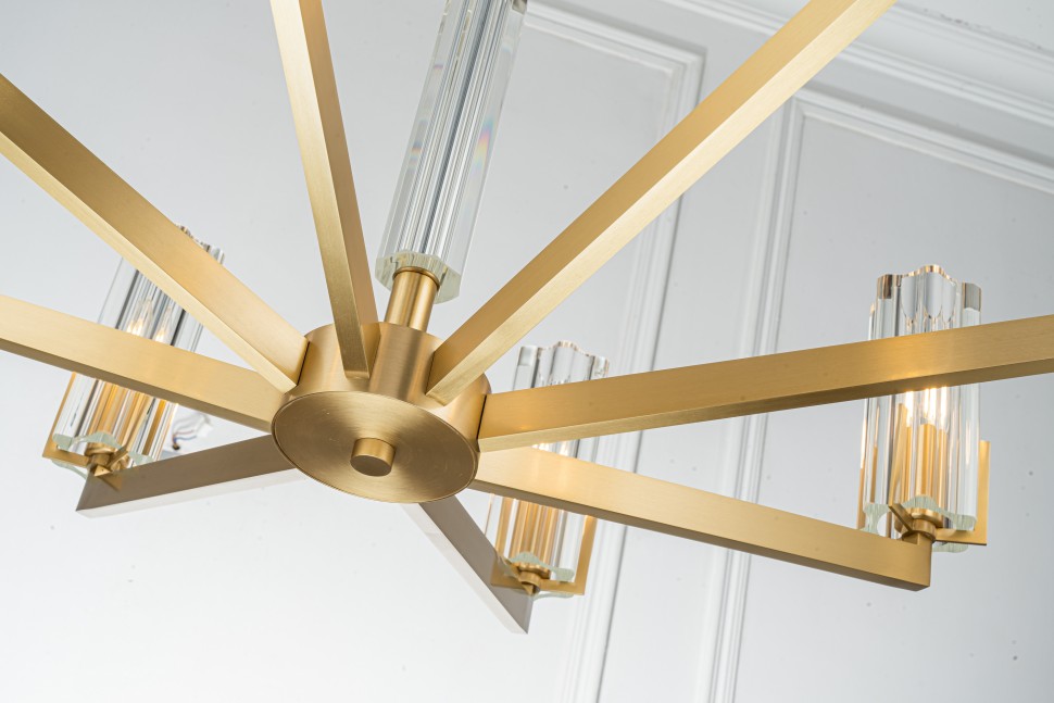 Подвесная люстра Belfast Malone 6035-8 BR CL Подвесная люстра Belfast Malone 6035-8 BR CL