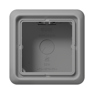 Коробка одноместная Jung CD581AGR Коробка одноместная Jung CD581AGR