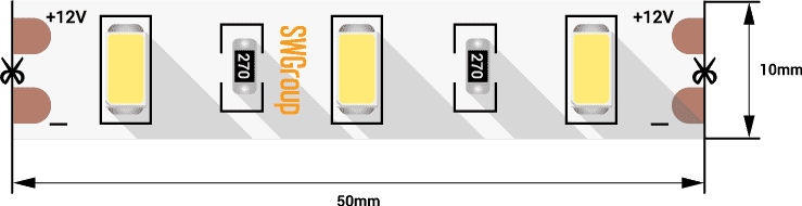 Светодиодная лента SWG SWG660-12-12-NW-M 009275 Светодиодная лента SWG SWG660-12-12-NW-M 009275