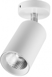 Светильник LED накладной, цилиндр, 220V, 10W, белый, 4000K, 800Lm, поворотный