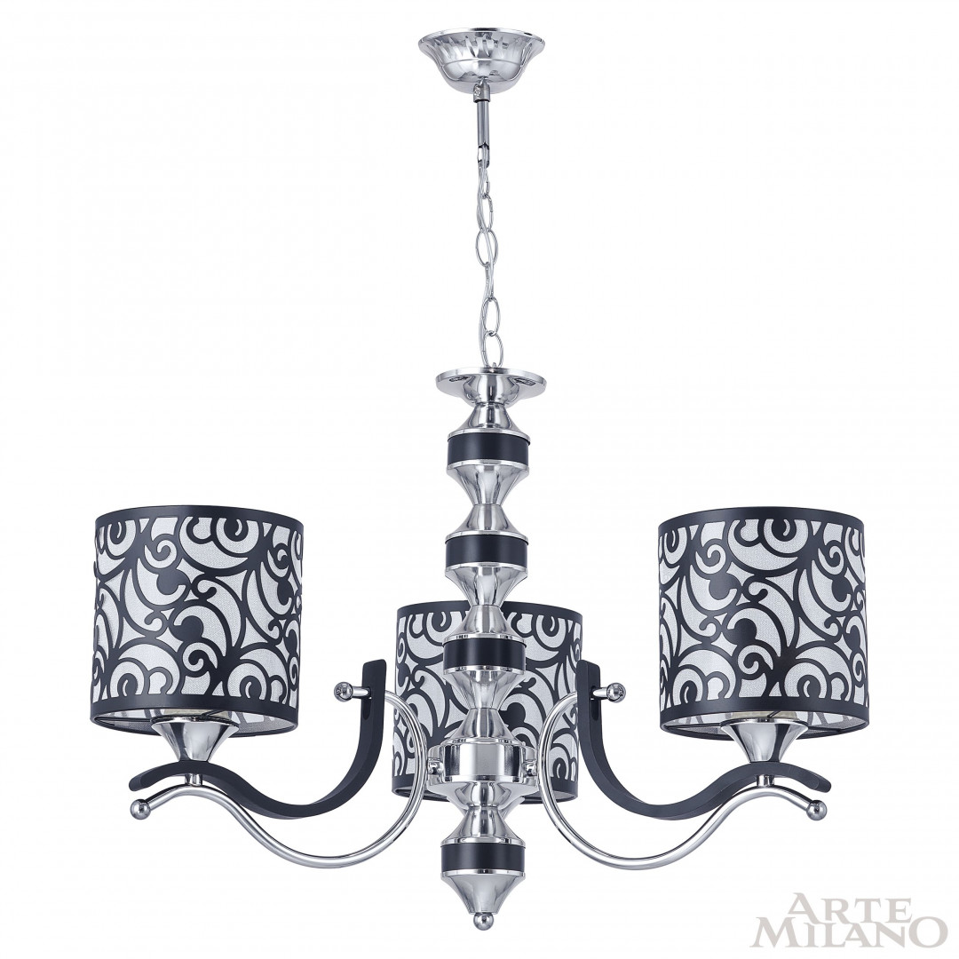 Подвесная люстра Arte Milano Florentia-4957 304957/3 Bk/Ni