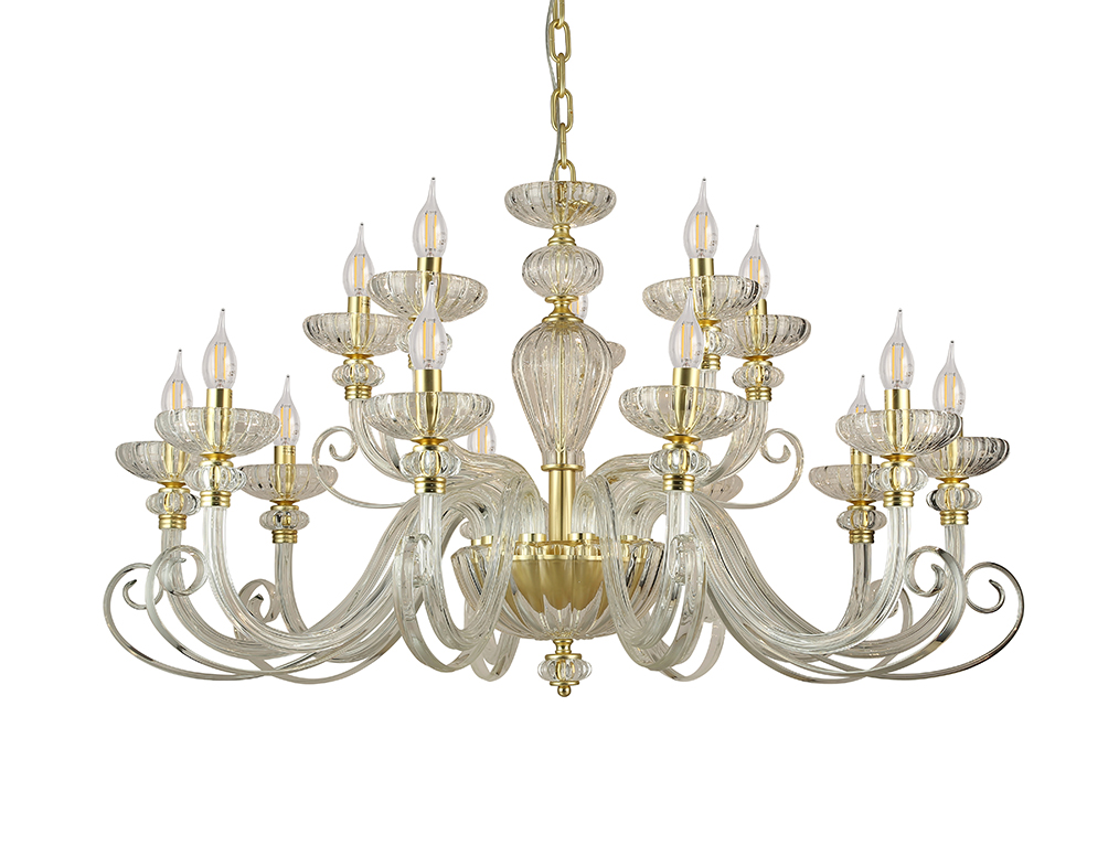 Подвесная люстра Newport 8620+5/C mat.soft gold clear М0071529