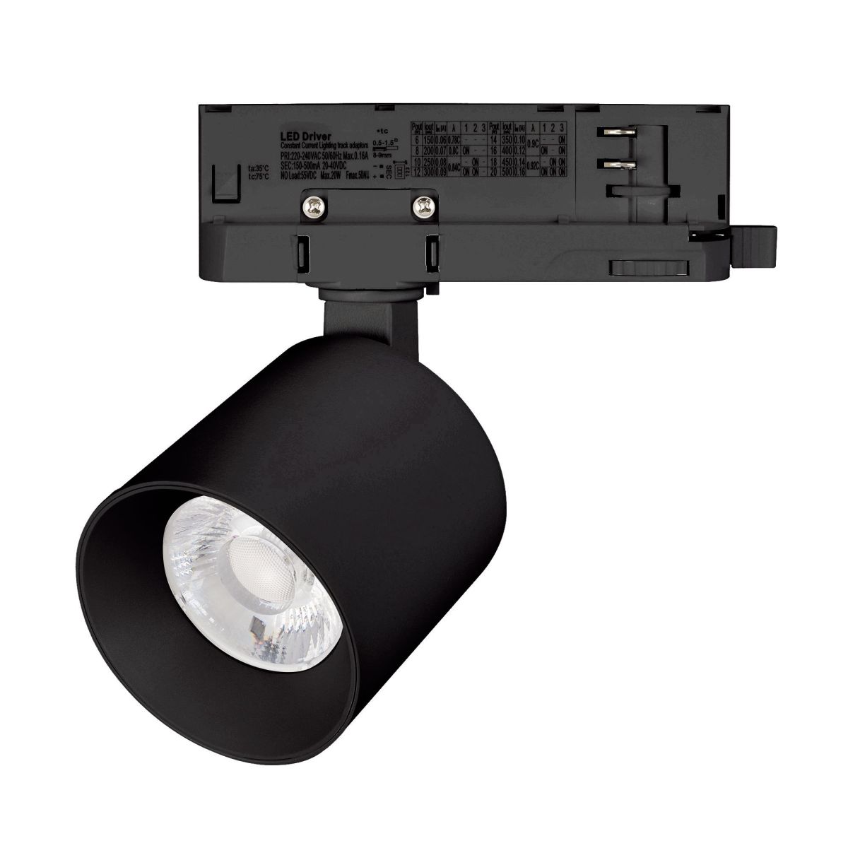 Трековый трехфазный светильник Arlight LGD-DYKE-4TR-R60-8W Warm3000 (BK, 38 deg, 230V) 052276