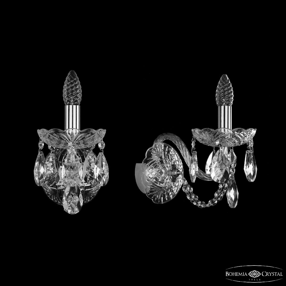 Бра Bohemia Ivele Crystal 1402B/1/160/XL Ni Бра Bohemia Ivele Crystal 1402B/1/160/XL Ni