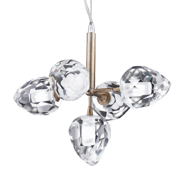 Подвесная люстра Delight Collection On the Rocks P68038M-5 gold Подвесная люстра Delight Collection On the Rocks P68038M-5 gold