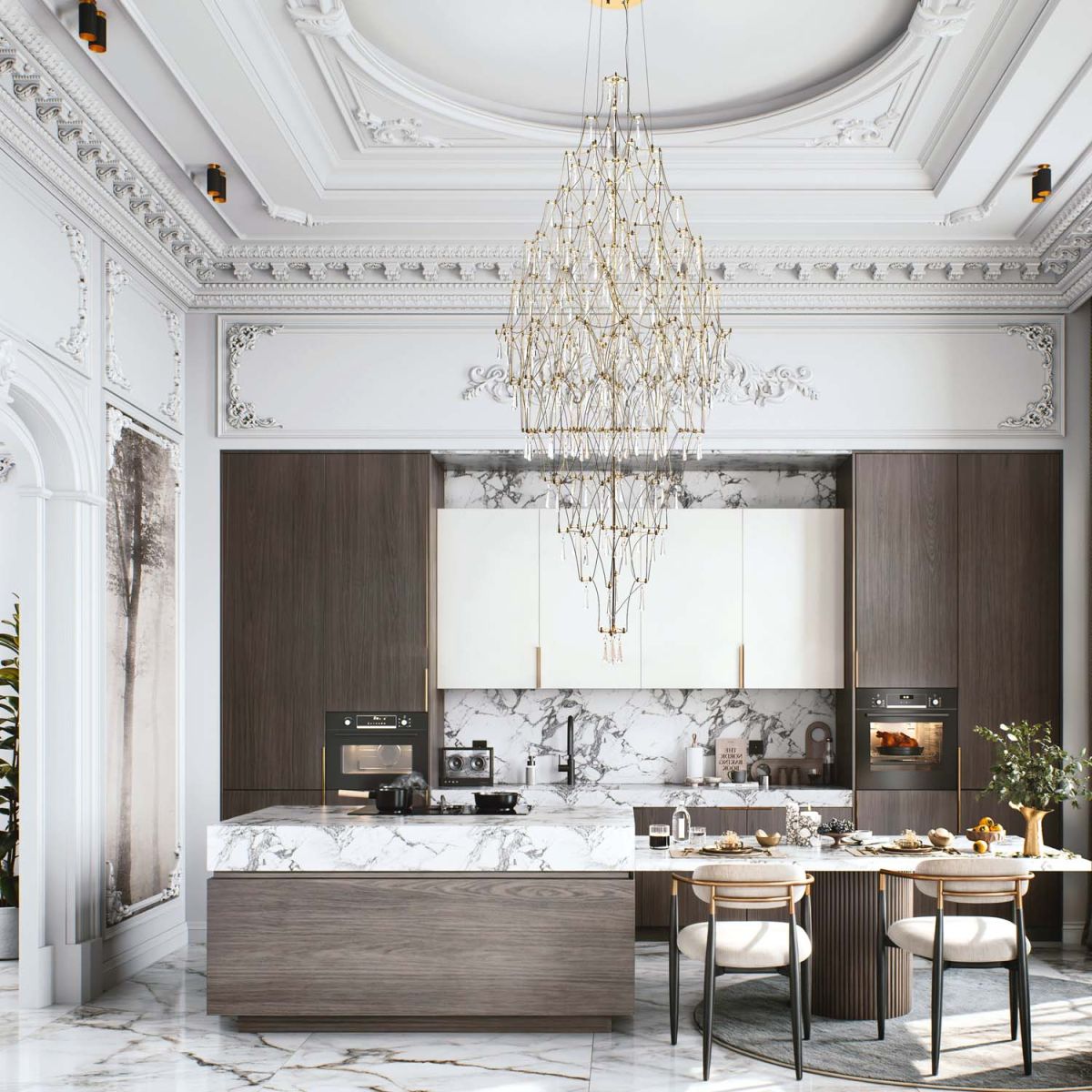 Подвесная люстра MODELUX premium ML.7826.800P GD