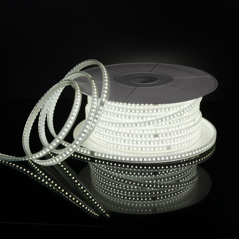 Светодиодная лента Elektrostandard 220V 14,4W 120Led 2835 IP65 6500 холодный белый, 50 м 4690389170973 a053640 Светодиодная лента Elektrostandard 220V 14,4W 120Led 2835 IP65 6500 холодный белый, 50 м 4690389170973 a053640