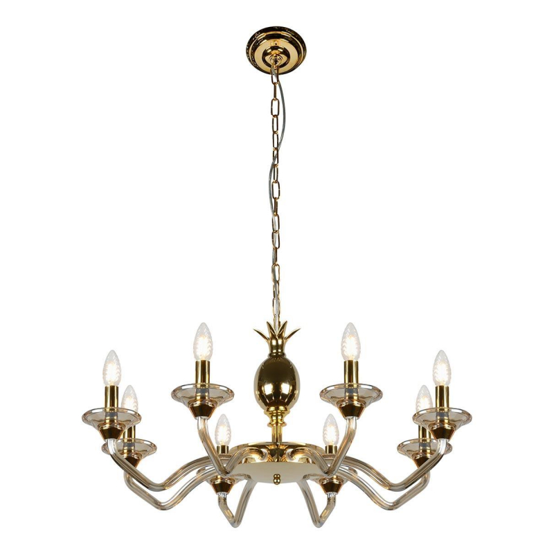 Подвесная люстра iLamp Flo YT2049-8 GD+COG