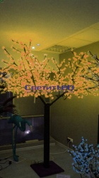 Дерево светодиодное "Вишня", RGB, 2688LED, 3.6х3м, 222W
