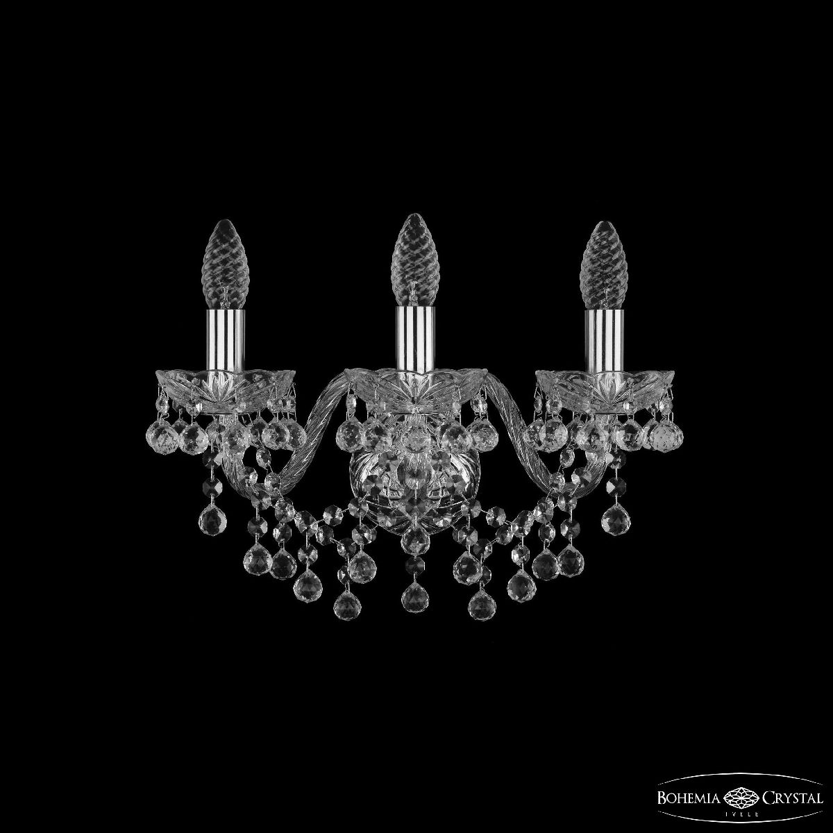 Бра Bohemia Ivele Crystal 1409B/3/160 Ni Бра Bohemia Ivele Crystal 1409B/3/160 Ni