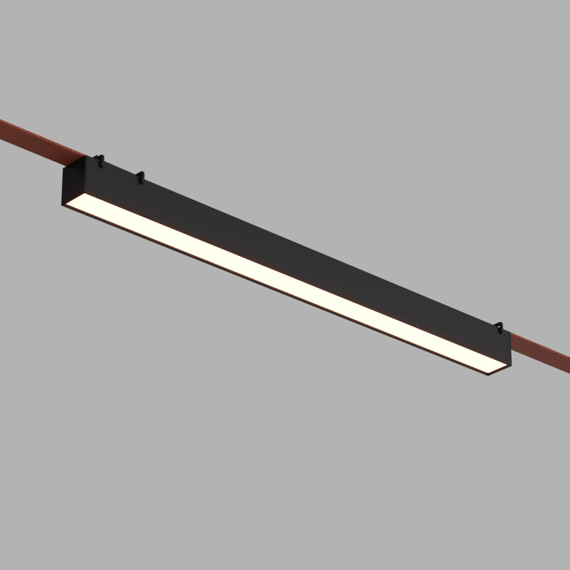 Трековый однофазный светильник Denkirs Belty linear DK5676-BK Трековый однофазный светильник Denkirs Belty linear DK5676-BK