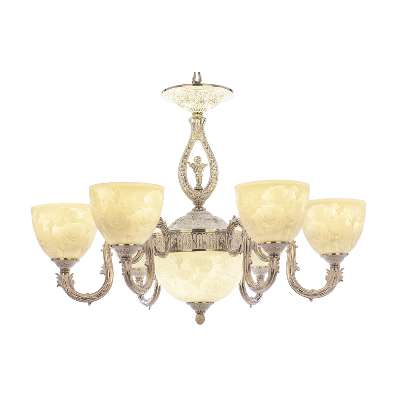 Подвесная люстра Bohemia Ivele Crystal Florence 71403P/6/175 NW P1 U Rose FA10S