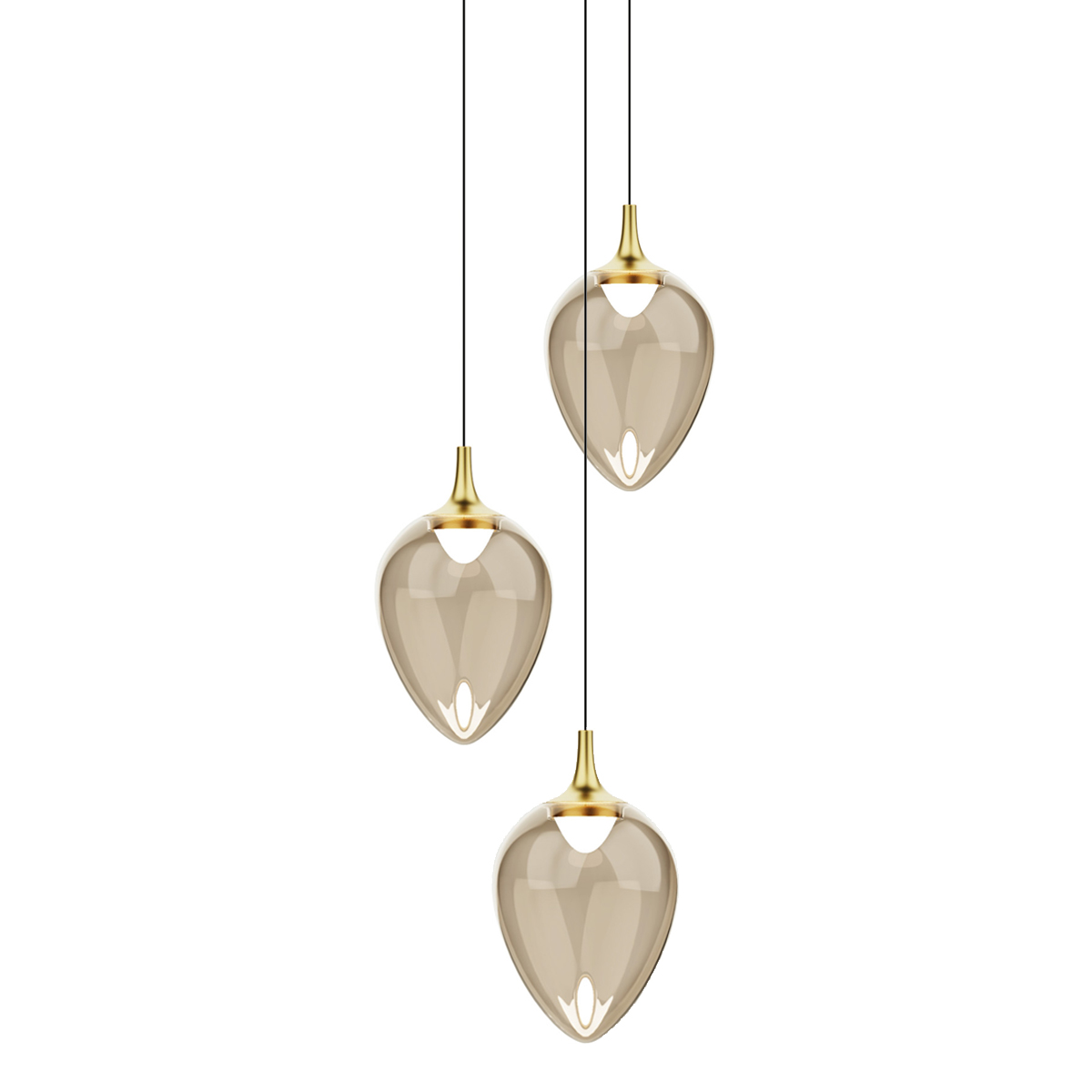 Подвесной светильник Delight Collection MD24001012-3A brass/champagne Подвесной светильник Delight Collection MD24001012-3A brass/champagne