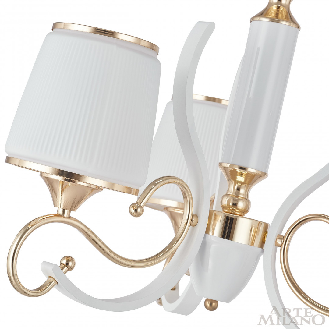 Подвесная люстра Arte Milano Florentia-3857 303857/3 Wh/Gd
