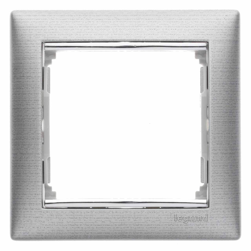 Рамка 1-постовая Legrand Valena алюминий матовый 770331 Рамка 1-постовая Legrand Valena алюминий матовый 770331